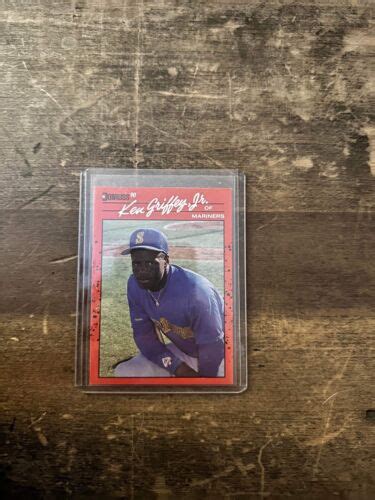 1990 Donruss Ken Griffey Jr 365 RARE MISPRINT ERROR CARD No Dot After