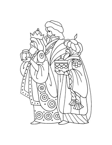 Three Kings Coloring Pages At Free Printable