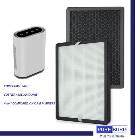 Pureburg Filtros Hepa De Repuesto Compatibles Con Costway Igylar Domie