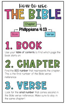 Look Up Bible Verse Teaching Resources Tpt