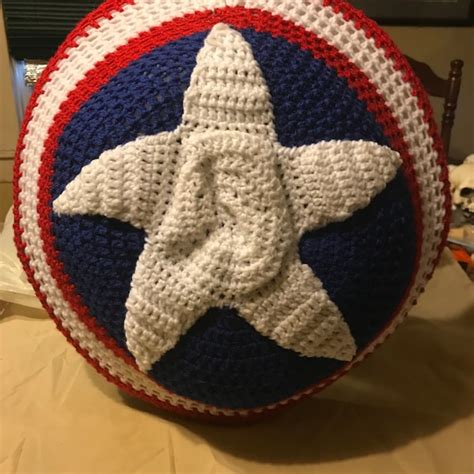 Captain America Shield Pillow Etsy