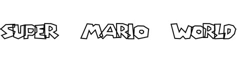 Super Mario World font download - Famous Fonts