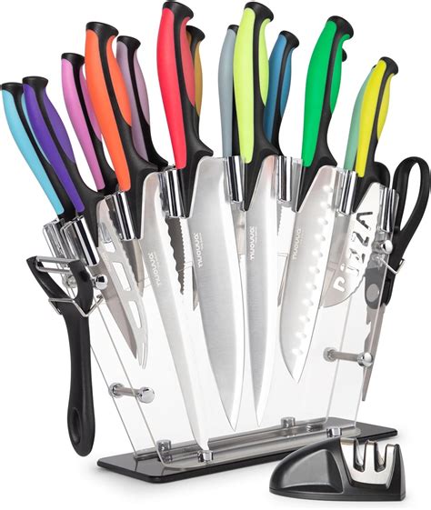 Amazon Nuovva Professional Kitchen Knife Set With Block