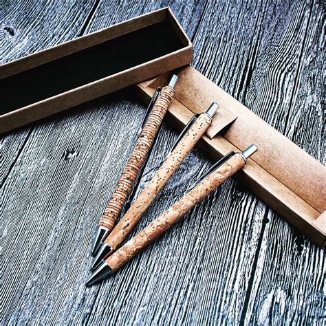 Eco Cork Pen With Refill Sustainable Writing Refillable Pen Etsy Uk