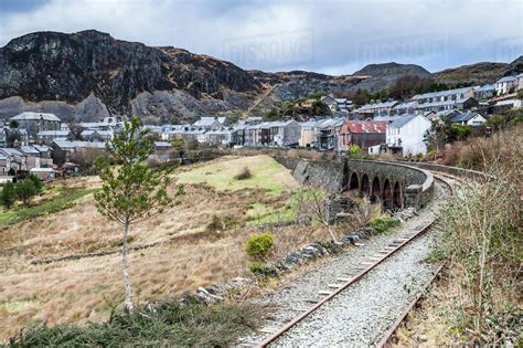 Town in Snowdonia National Park, North Wales, Wales, United Kingdom, Europe - Stock Photo - Dissolve