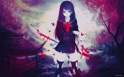 Bloody Anime Girl Wallpapers - Top Free Bloody Anime Girl Backgrounds - WallpaperAccess