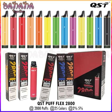 Original QST Puff Flex Disposable Vape Pen 2 5 E Cigarettes 2800