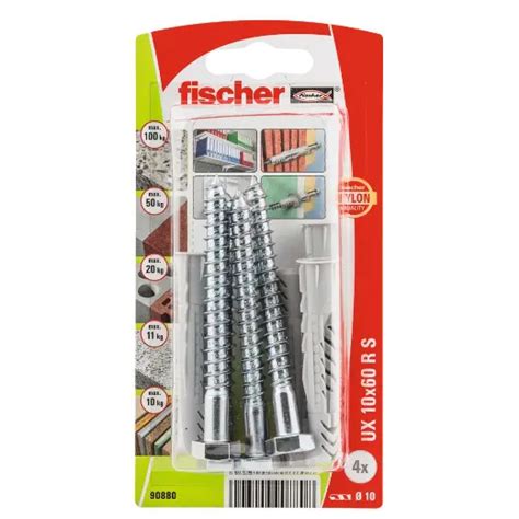 Taco Universal Fischer Ux X Rs K Con Reborde Y Tornillo Comprar