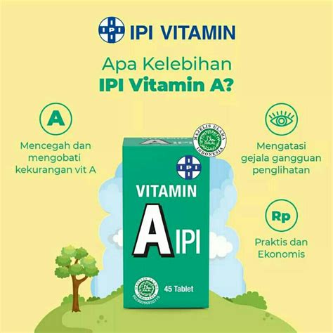 Jual Vitamin A Ipi Untuk Kesehatan Mata Per Botol Isi Shopee