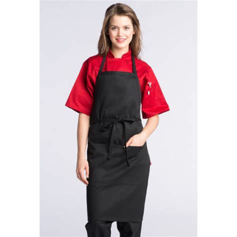 Uncommon Threads Black Line Bib Apronsblackone Size Bib Aprons