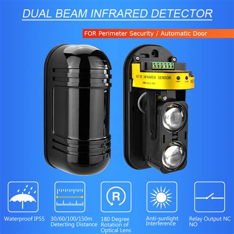 Perimeter Burglar Outdoor M Beams Active Infrared Beam Detector