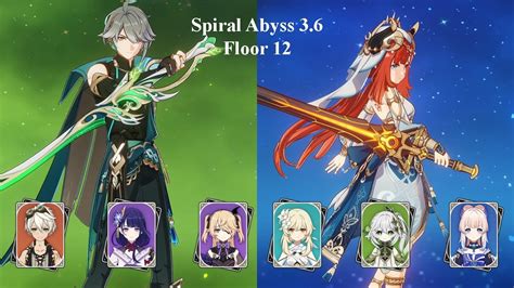 Spiral Abyss 36 Floor 12 Full Star Alhaitham C0 Spread And Nilou C6