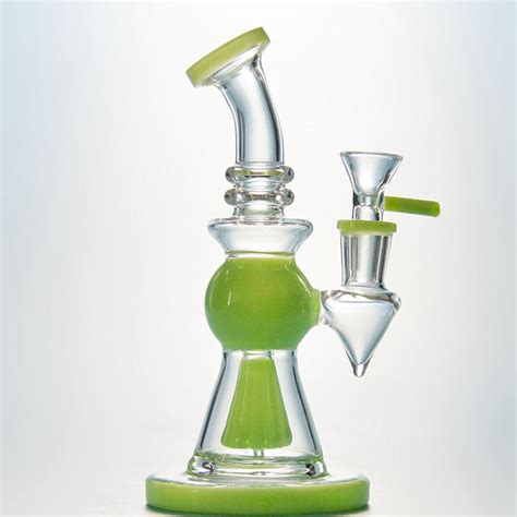 2020 Heady Glass Bongs Showerhead Percolator Dab Rig Pyramid Design Water Pipe With 14mm Bowl