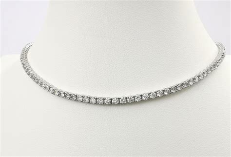 8 78 Ct Vvs Diamonds Choker Necklace Also Worn As A Catawiki