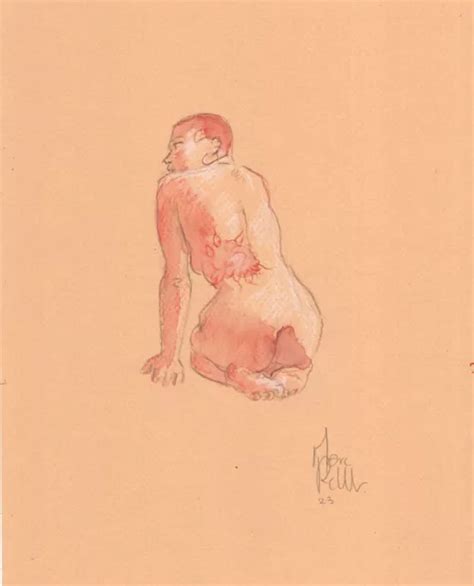 Dessin Original Dessin Original Femme Nue Nu Eur Picclick Fr