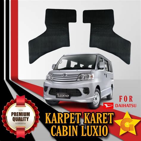 Jual Karpet Karet Berlogo Hitam Daihatsu Luxio 2010 2023 Cabin Depan