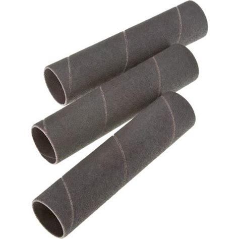 1 Dia X 4 12 Ao Hard Sanding Sleeve 100 Grit 3 Pk Grizzly Industrial