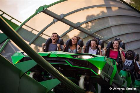 Incredible Hulk Coaster At Night