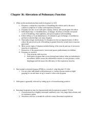 Pulmonary Study Questions Docx Chapter Alterations Of