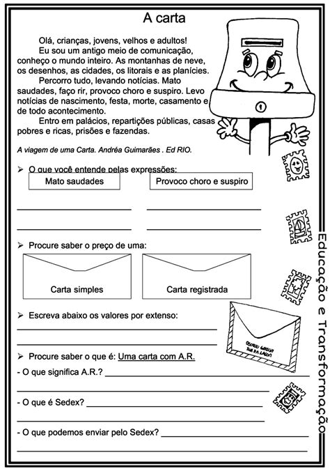 Atividade Sobre Carta De Reclama O Ano Revoeduca