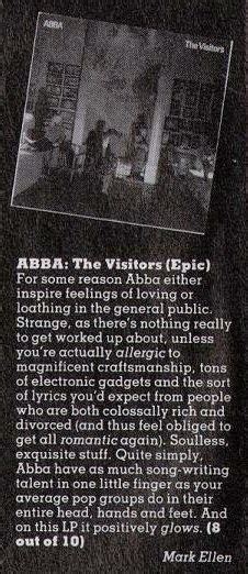 ABBA Fans Blog: Abba "The Visitors" Review