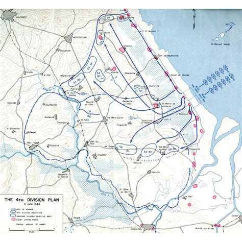 Map, Military, WWII, D-Day Utah Beach, Admiral Deyo, 4 Unique Naval ...