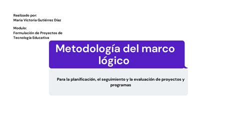 Calaméo Metodología Del Marco Lógico Maria Victoria Gutiérrez Díaz