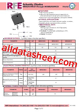 Mbr Cd Marking Mbr Cd Datasheet Pdf Rfe International