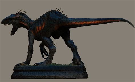 Hybrid Jurassic World Indoraptor Statue 3d Model Cgtrader