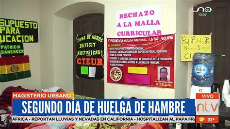 Segundo D A De Huelga De Hambre De Maestros Urbanos Como Medida Presi N