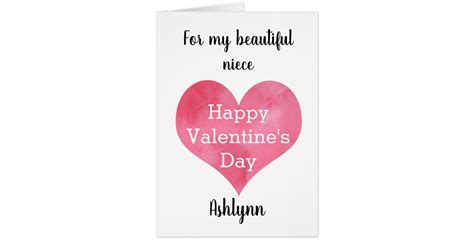 Personalized Happy Valentines Day Niece Zazzle