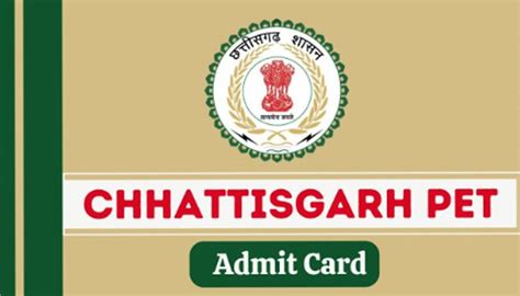 CG PET Admit Card 2025 Release Soon CG PET Revised Exam Date