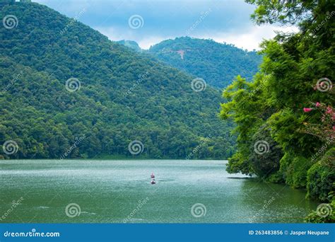 Phewa Fewa Lake And Pokhara City Nepal Stock Photo Image Of Asia