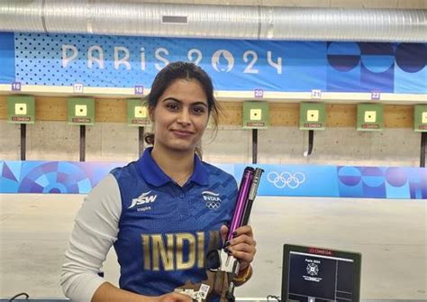 Manu Bhaker Wins Bronze Medal In 10m Air Pistol At Paris Olympics 2024