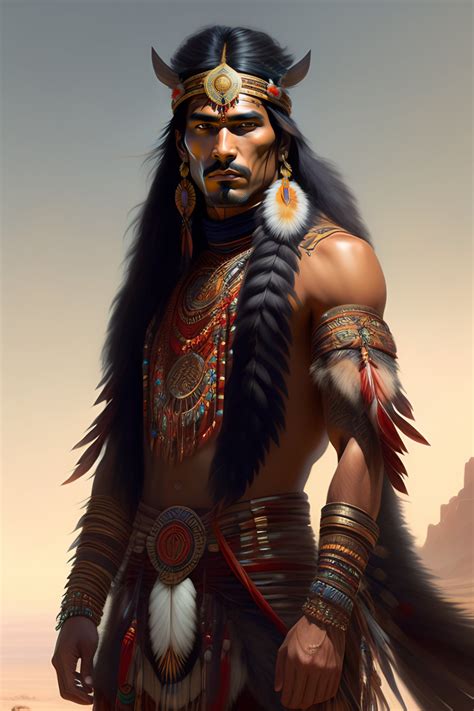 Lexica Full Body Man Native American Shaman Concept Art Character