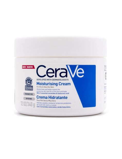 CERAVE CREMA HIDRATANTE PIEL SECA CUERPO Y ROSTRO 340 ML Cosmétic