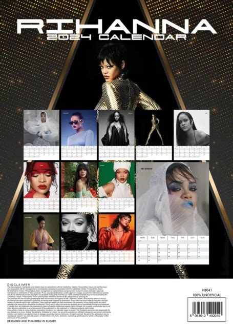 RIHANNA 2024 CALENDAR Deluxe Range EUR 7 75 PicClick DE