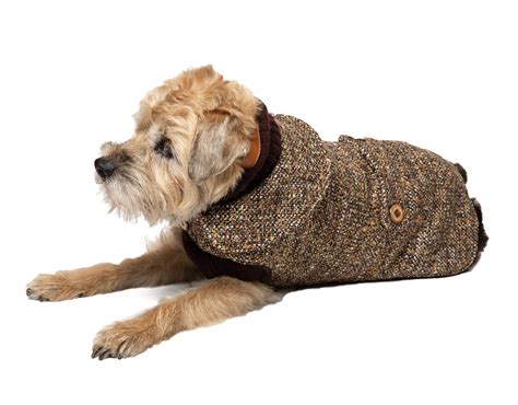 Couture Wool Dog Coat Brown Wool Tweed Canine Styles