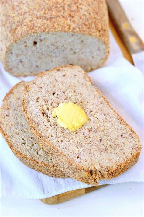 Eggless Vegan Keto Bread Loaf With Almond Flour Recipe Almond