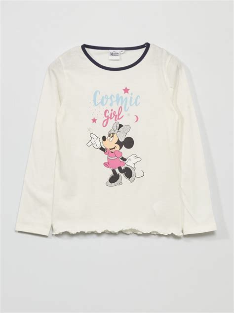 Lange Pyjama Minnie Van Disney Wit Blauw Kiabi 15 00