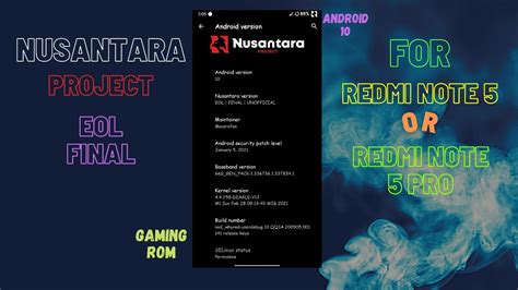 Nusantara Project Eol Final Android Gaming Rom For Redmi Note