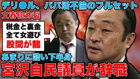 文春砲炸裂！即議員辞職の宮沢博行・裏金前副大臣。デ ヘル、パパ活、不倫、マッチングアプリ、初体験＆素人大好き･･･という狂乱ぶり。元博報堂作家本間龍さんと一月万冊 Youtube