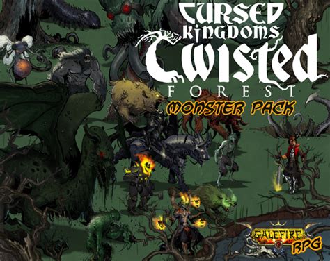 Cursed Kingdoms Twisted Forest Monster Pack By Galefirerpg