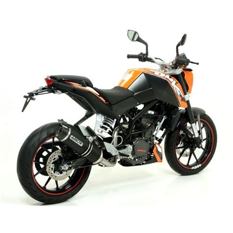 Silencieux Thunder Arrow Dark Aluminium Noir Embout Carbone Pour Ktm