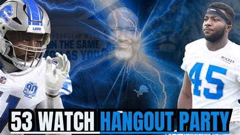 Detroit Lions Man Roster Watch Party Hangout Youtube