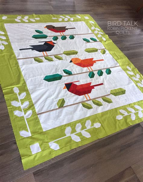 Bird Talk Quilt Pattern Digital Pdf By Robin Pickens Lap Or Etsy In 2022 Quilts Quilt