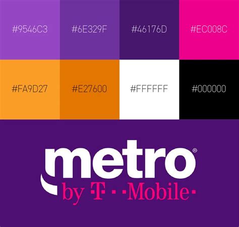 Metro By T Mobile Color Palette