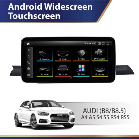 Facelift Android Widescreen Touch Screen B8 B8 5 Audi A4 A5 S4 S5 Rs4 Rs5 Round Edge Dmp