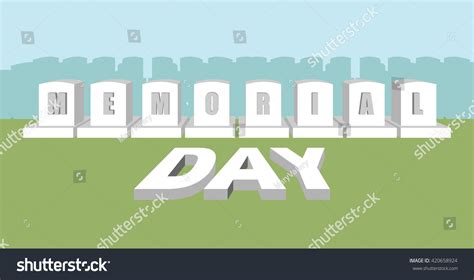 Memorial day. Soldier Cemetery. National holiday - Royalty Free Stock ...