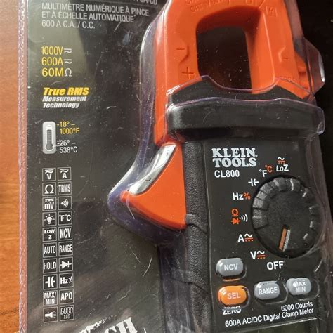 Klein Tools Cl Ac Dc True Rms Auto Ranging Digital Clamp Meter